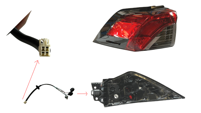TOYOTA RAV4 50 SERIES TAIL LIGHT LEFT HAND SIDE OUTER
