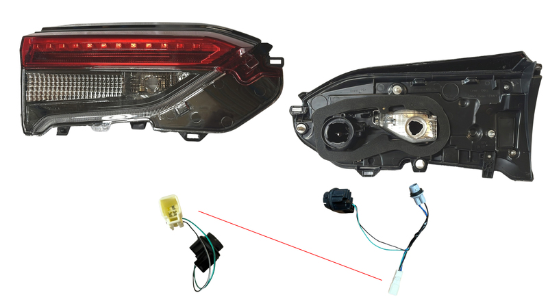 TOYOTA RAV4 50 SERIES TAIL LIGHT LEFT HAND SIDE INNER